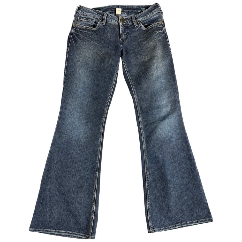 Silver Jeans Aiko Bootcut Jeans Women's 29x31 Blue Dark Washed Midrise Western